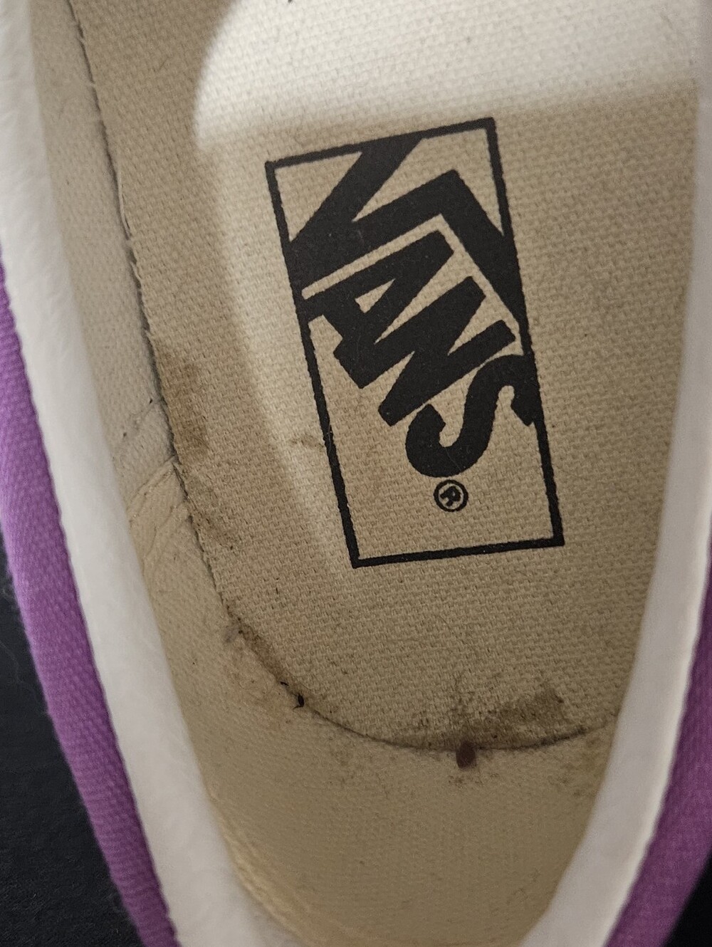 Vans Purple Slip-On Style Canvas Sneakers - Picture 3 of 10